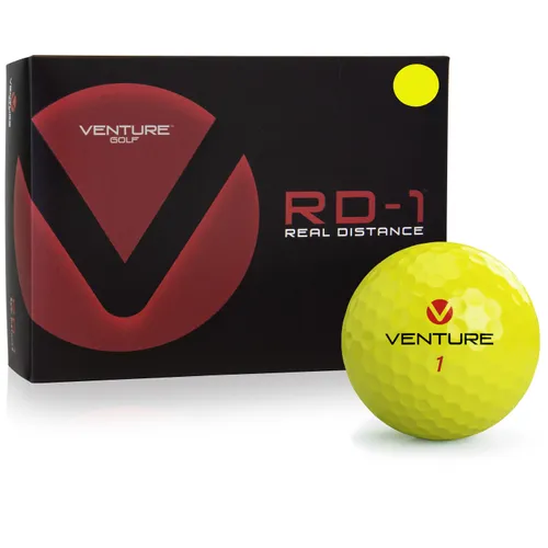Venture Golf RD-1 Yellow Personalized Golf Balls