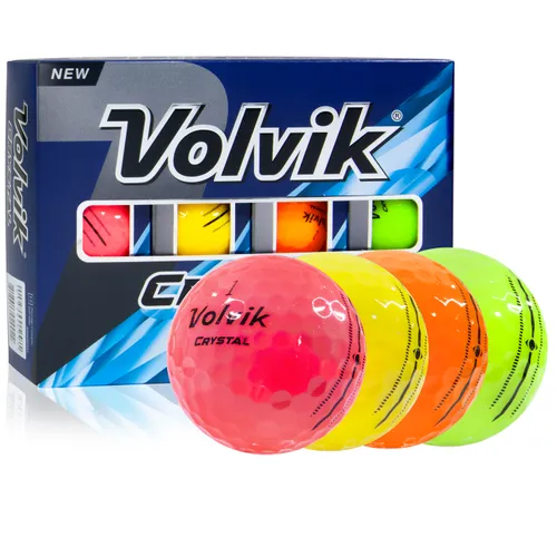 Volvik 2022 Crystal Multi-Color Personalized Golf Balls