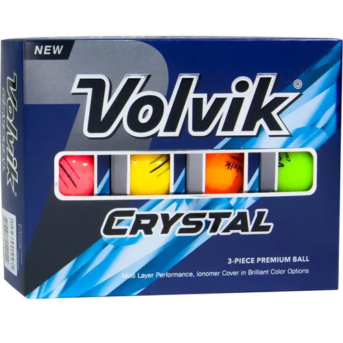 Volvik Crystal Multi-Color Golf Balls