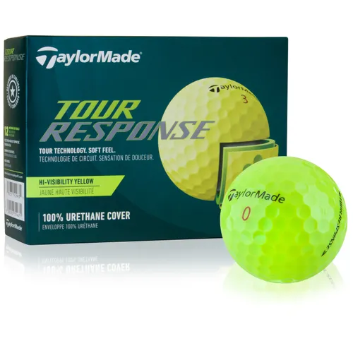 Taylor Made 2022 Tour Response Yellow Personalized Golf Balls