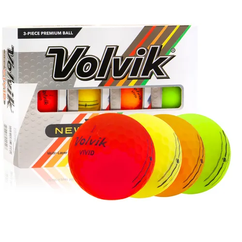 Volvik 2022 Vivid Matte Multi-Color Golf Balls