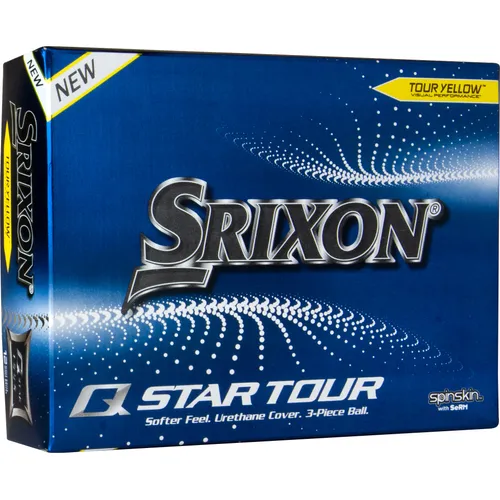 Srixon Q-Star Tour 4 Yellow Personalized Golf Balls