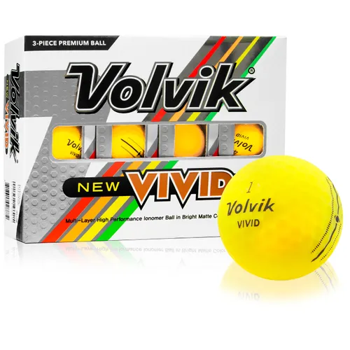 Vivid Matte Yellow Personalized Golf Balls