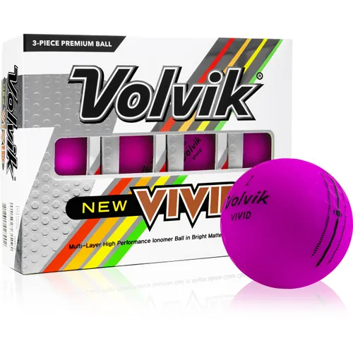 2022 Vivid Matte Purple Personalized Golf Balls