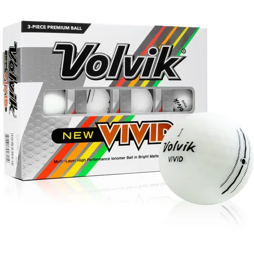 Vivid Matte White Personalized Golf Balls