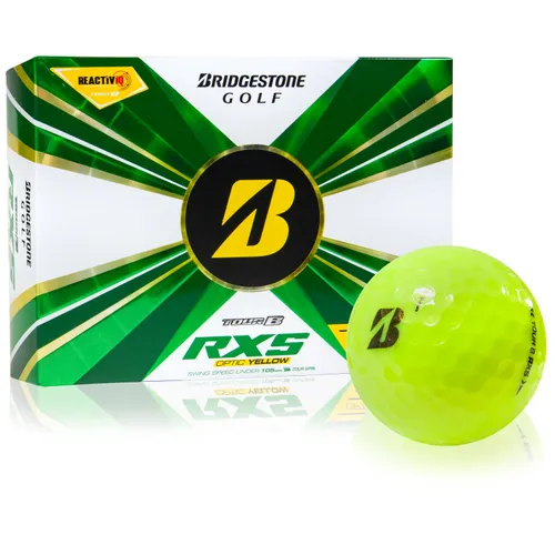 Bridgestone Tour B RXS Yellow Personalized Golf Balls