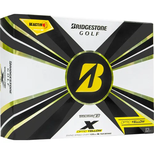 Bridgestone Tour B X Yellow Personalized Golf Balls