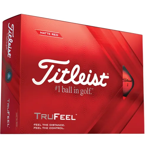 Titleist TruFeel Matte Red Golf Balls