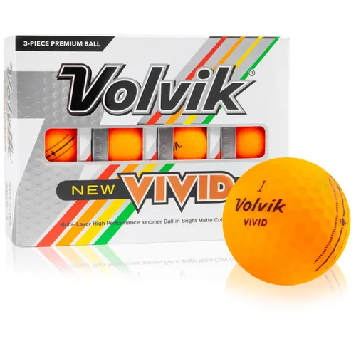 2022 Vivid Matte Orange Personalized Golf Balls