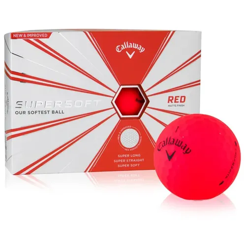 Callaway Golf Prior Generation Supersoft Matte Red Golf Balls