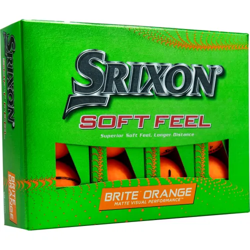 Srixon Soft Feel 13 Brite Orange Personalized Golf Balls
