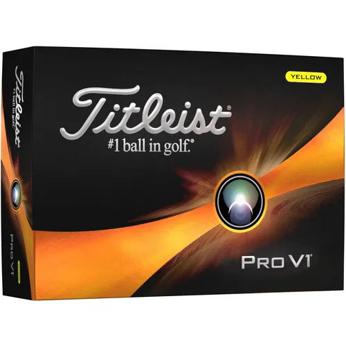 Titleist Pro V1 Yellow Personalized Golf Balls