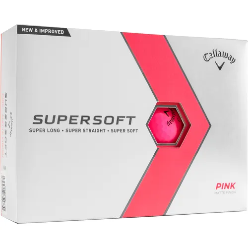 Callaway Golf 2023 Supersoft Matte Pink Personalized Golf Balls