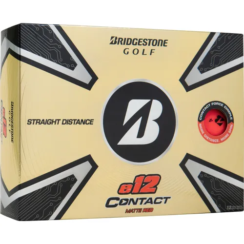 Bridgestone e12 Contact Red Personalized Golf Balls
