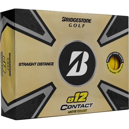 Bridgestone e12 Contact Yellow Personalized Golf Balls