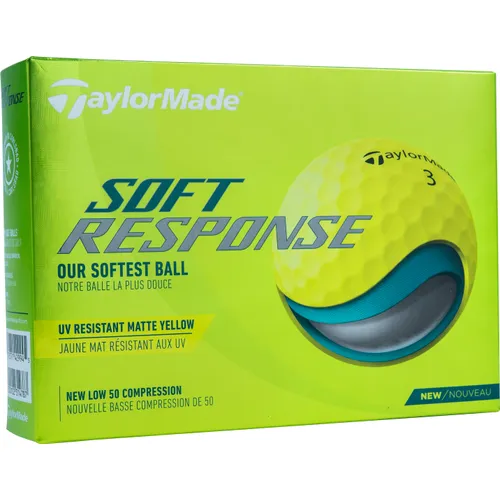 Taylor Made Soft Response Yellow Personalized Golf Balls