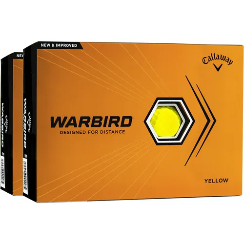 Callaway Golf Warbird Yellow Golf Balls - Double Dozen