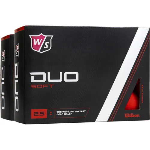 Wilson Duo Soft Red Golf Balls - Double Dozen
