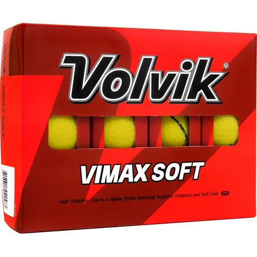 Volvik VIMAX Soft Matte Yellow Golf Balls