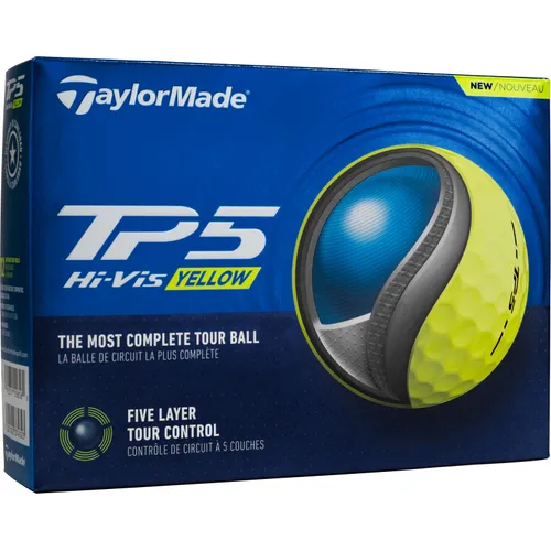 Taylor Made TP5 Yellow Personalized Golf Balls - 2024 Model