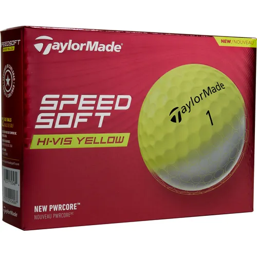 Taylor Made SpeedSoft Yellow Personalized Golf Balls