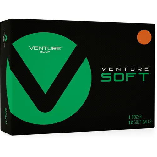 Venture Golf Soft Matte Orange Personalized Golf Balls