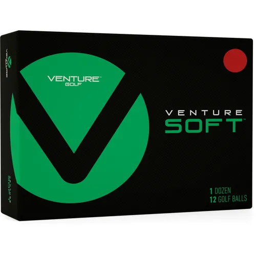 Venture Golf Soft Matte Red Personalized Golf Balls