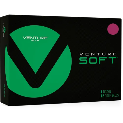 Venture Golf Soft Matte Pink Personalized Golf Balls