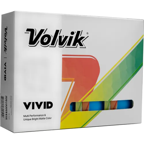 Volvik Vivid Matte Blue Personalized Golf Balls