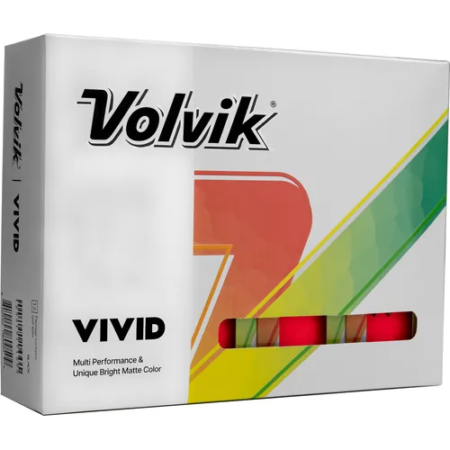 Volvik Vivid Matte Red Golf Balls