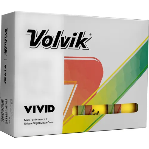 Volvik Vivid Matte Yellow Personalized Golf Balls