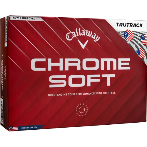 Callaway Golf Chrome Soft USA TruTrack Golf Balls - 2024 Model
