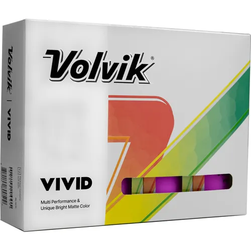 Volvik Vivid Matte Purple Personalized Golf Balls