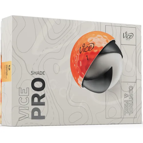 Vice Golf Pro Shade Orange Red Personalized Golf Balls