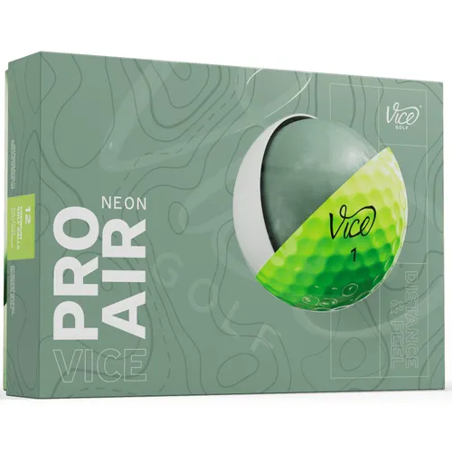 Vice Golf Pro Air Neon Lime Personalized Golf Balls