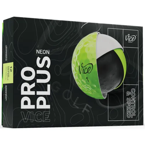 Vice Golf Pro Plus Neon Lime Personalized Golf Balls