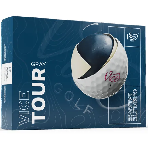 Vice Golf Tour Gray Personalized Golf Balls