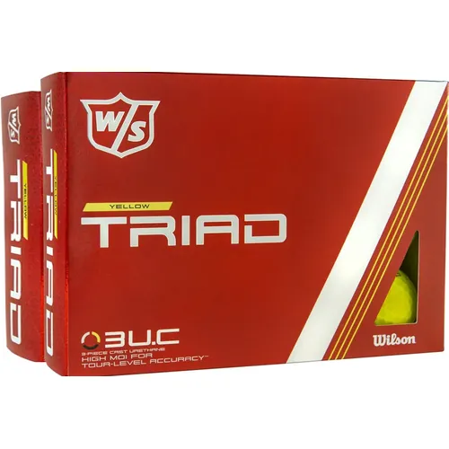 Wilson Triad Yellow Golf Balls - Double Dozen