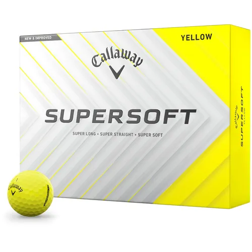 Callaway Golf Supersoft Yellow Personalized Golf Balls - 2025 Model