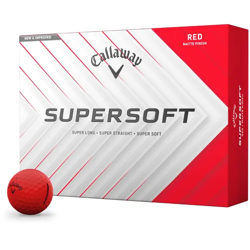 Callaway Golf Supersoft Matte Red Personalized Golf Balls - 2025 Model