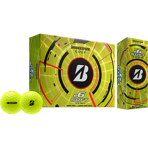 Bridgestone e6 Soft Yellow Personalized Golf Balls - 2025 Model