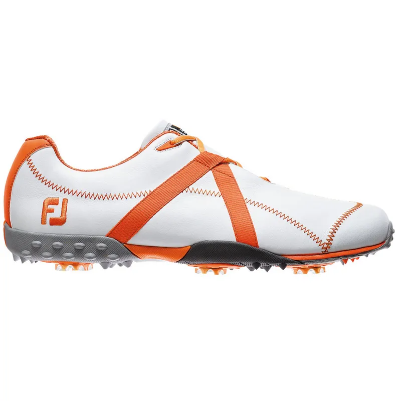 FootJoy Golf Shoes M Project Leather Cleated 55116 Medium 11 White Orange Sport Footjoy Project M | eBay main image 2