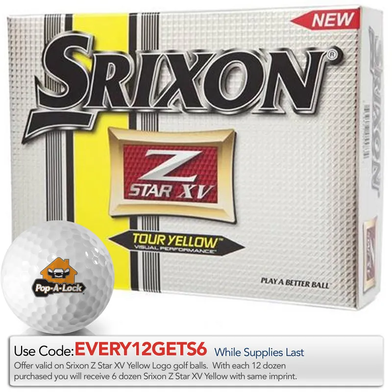 Srixon Prior Generation Z Star XV Tour Yellow Golf Balls