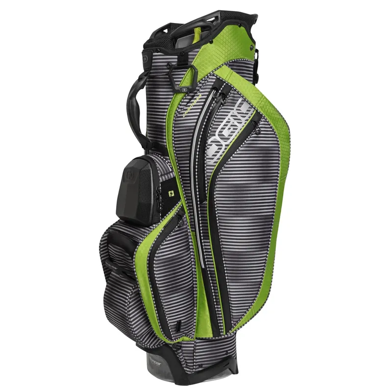 OGIO CHAMBER ゴルフバッグ 黒×グレー×黄緑 Ogio Chamber Cart Bag - Golfballs.com