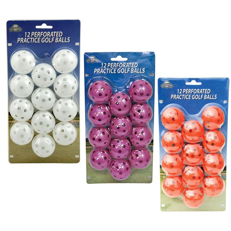 OnCourse 12 pc. Perforated Practice Balls - White