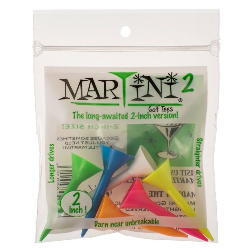 Martini Tees - 2 Inch - Mixed Colors - 6 CT