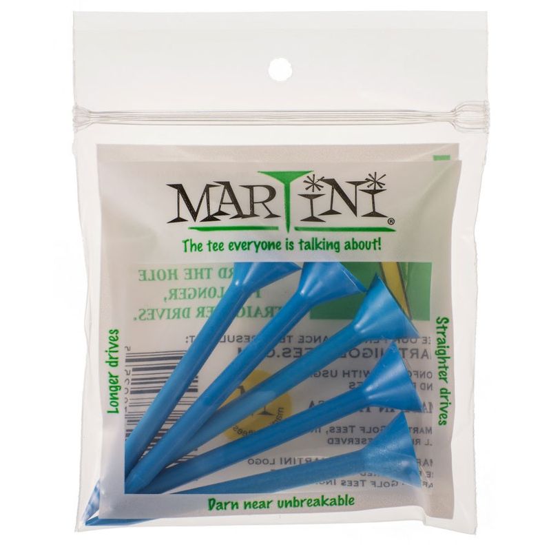 Martini Tees - 3 1/4 Inch - Blue - 5 CT