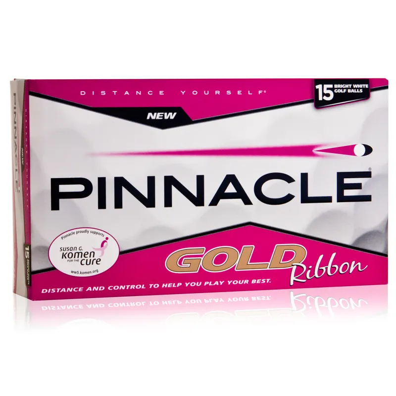 Pinnacle Gold Ribbon Golf Balls for Women - Golfballs.com