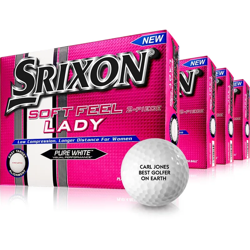 Srixon Soft Feel Lady Golf Balls - Buy 3 DZ Get 1 DZ Free - Golfballs.com