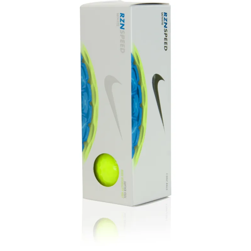 Nike RZN Speed White Volt Golf Balls - Golfballs.com
